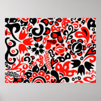 Oekraïens etnische folk art floral pattern absrtac