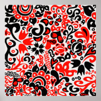 Oekraïens etnische folk art floral pattern absrtac