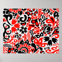 Oekraïens etnische folk art floral pattern absrtac