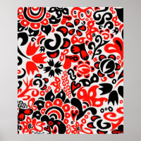 Oekraïens etnische folk art floral pattern absrtac