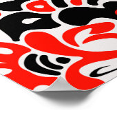 Oekraïens etnische folk art floral pattern absrtac poster (Hoek)