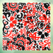 Oekraïens etnische folk art floral pattern absrtac raamsticker (Vel 3)