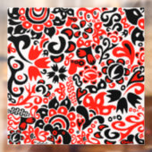 Oekraïens etnische folk art floral pattern absrtac raamsticker (Vel 2)