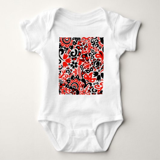 Oekraïens etnische folk art floral pattern absrtac romper (Voorkant)