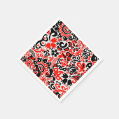 Oekraïens etnische folk art floral pattern absrtac servet (Hoek)