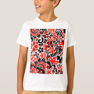 Oekraïens etnische folk art floral pattern absrtac t-shirt