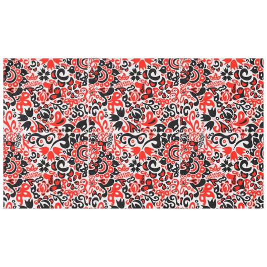 Oekraïens etnische folk art floral pattern absrtac tafelkleed (Voorkant (Horizontaal))