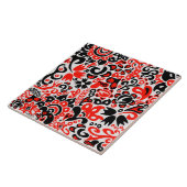 Oekraïens etnische folk art floral pattern absrtac tegeltje (Zijkant)