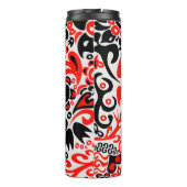 Oekraïens etnische folk art floral pattern absrtac thermosbeker (Achterkant)