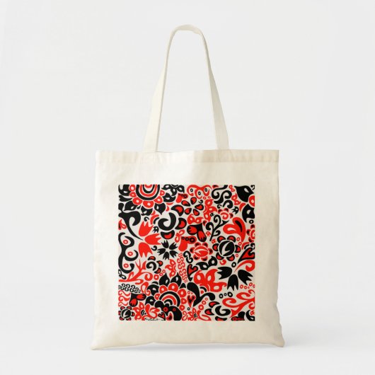Oekraïens etnische folk art floral pattern absrtac tote bag (Voorkant)