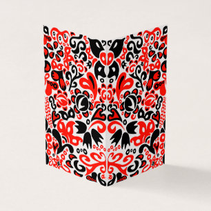 Oekraïens etnische folk art floral pattern absrtac visitekaartje