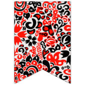 Oekraïens etnische folk art floral pattern absrtac vlaggetjes (Tweede vlag)