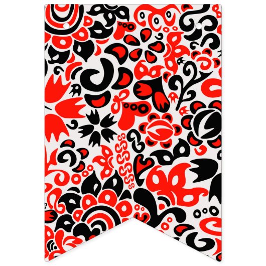 Oekraïens etnische folk art floral pattern absrtac vlaggetjes (Tweede vlag)