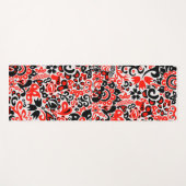 Oekraïens etnische folk art floral pattern absrtac yogamat (Voorkant (horizontaal))