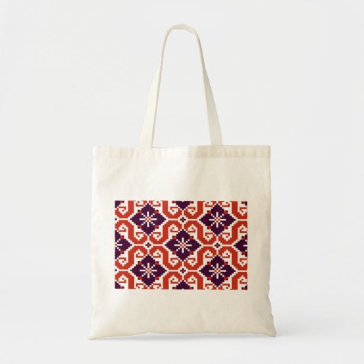 Oekraïens floraal nationaal patroon tote bag (Voorkant)