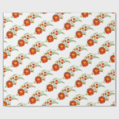 Oekraïens folk bloemenpatroon. Oekraïne Cadeaupapier (Vlak)