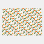 Oekraïens folk bloemenpatroon. Oekraïne Inpakpapier Vel (Voorkant 3)