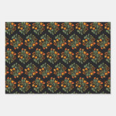 Oekraïens folk bloemenpatroon. Oekraïne Inpakpapier Vel (Voorkant 2)