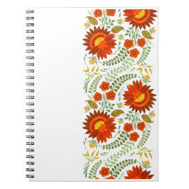 Oekraïens folk bloemenpatroon. Oekraïne Notitieboek