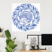 Oekraïens folksymbool poster (Thuiskantoor)