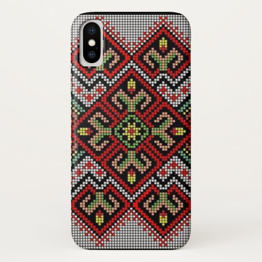 Oekraïens Geometrisch Embroidery iPhone Galaxy Hoe Case-Mate iPhone Case (Achterkant)