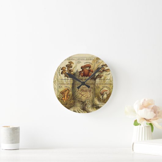 Oekraïens Hryb (paddenstoel) Stempelblad Ronde Klok (Huis)