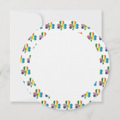 Oekraïens Iers Amerikaanse Vlag Shamrock Persoonli Kaart (Achterkant)