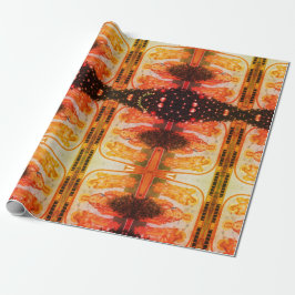 Oekraïens Kerst Fluorescerend Verpakkingsdocument Cadeaupapier