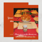 Oekraïens kerstdiner kaart (Voorkant / Achterkant)