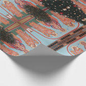 Oekraïens kerstpapier cadeaupapier (Hoek)