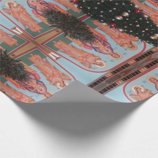 Oekraïens kerstpapier cadeaupapier (Hoek)