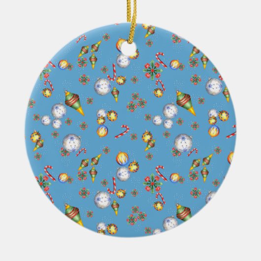 Oekraïens kerstpapier keramisch ornament (Voorkant)