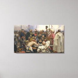 Oekraïens Kozaky Canvas Print van Repin