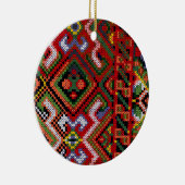 Oekraïens kruisbeeld borduurwerk keramisch ornament (Rechts)