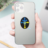 Oekraïens kruissymbool en Lorraine kruis Sticker (Telefoon)