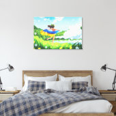 Oekraïens landschap canvas muurdecoratie afdruk (Insitu (Slaapkamer))