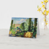 Oekraïens landschap kunstwerk kaart (Gele Bloem)