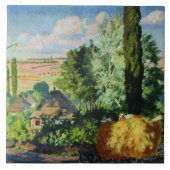 Oekraïens landschap kunstwerk tegeltje (Voorkant)
