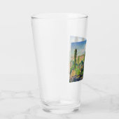 Oekraïens landschap (plattelands-Boerderijen) (art Glas (Rechts)