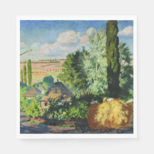 Oekraïens landschap (plattelands-Boerderijen) (art