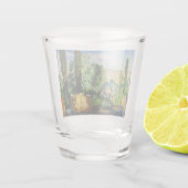 Oekraïens landschap (plattelands-Boerderijen) (art Shot Glas (Achterkant)