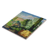 Oekraïens landschap (plattelands-Boerderijen) (art Tegeltje (Zijkant)