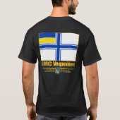 Oekraïens marinevlag t-shirt (Achterkant)