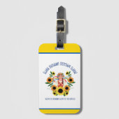 Oekraïens meisje Glory naar Oekraïne Bagagelabel (Voorkant (verticaal))