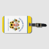 Oekraïens meisje Glory naar Oekraïne Bagagelabel (Voorkant (horizontaal))