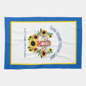 Oekraïens meisje Glory naar Oekraïne Theedoek (Horizontaal)