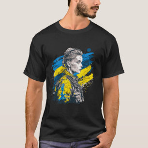 Oekraïens meisje - Kracht in het aangezicht van de T-shirt
