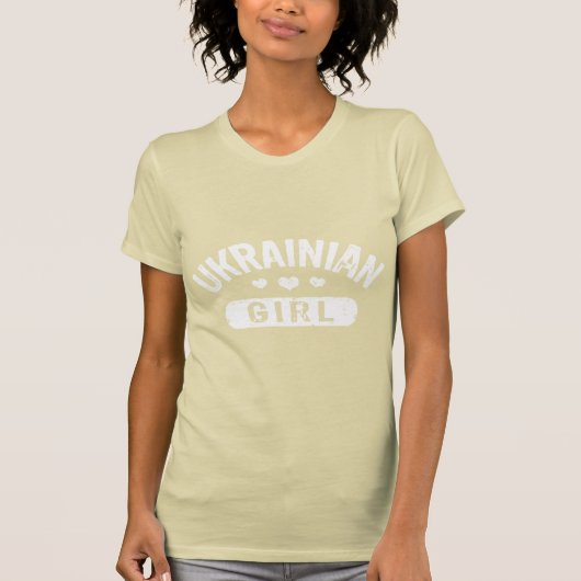 Oekraïens meisje t-shirt (Voorkant)