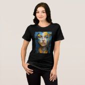 Oekraïens meisje. Tri-Blend shirt (Voorkant volledig)