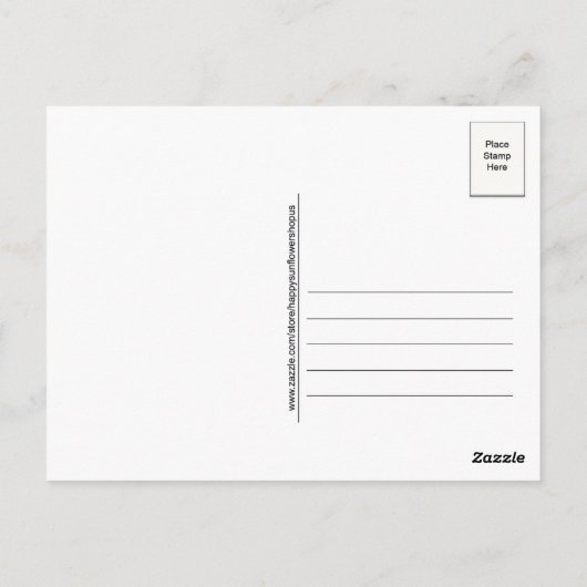 Oekraïens  Meisje Zonnebloemen Briefkaart (Achterkant)